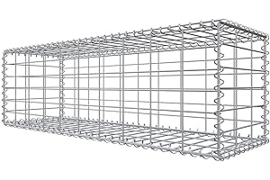 Niederberg Metall Gavión 100x30x30cm Gaviones metálico para Piedras M5x10 Jaula Cesta de Alambre
