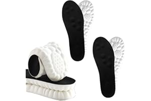 GAFUTOZM Semelles Massantes Nevostep, Semelles Orthopediques 4D Confort De Forme Femme Homme Ajustable Four Maison, Travail & Sport (Noir*2, 41-42)