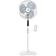 Rowenta Essential + Ventilateur Performance Silencieux 3 Vitesses sur Pied Electronique avec télécommande Compact Oscillation