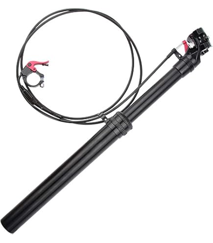 Tige De Selle Vélo Réglable à Distance AL7075 - Longueur 440 Mm, Diamètre 27.2 Mm, Pour VTT DH/FR/AM/XC - 7