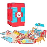 Jazwares Pok&eacute;mon Taşıma &Ccedil;antası Plaj Savaşı Oyun Seti - Aksiyon &Ouml;zellikleri ve 2 in&ccedil; Pikachu Savaş Fig&uuml;rl&uuml; Taşınabilir D&ouml;n&uuml;şt