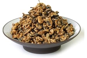 GOARTEA 500g (17.6 Oz) Nonpareil Supreme Organic Yunnan FengQing Golden Bud Snail Dian Hong Chinese Black Tea Negro