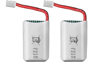 ATOYX Batterie Originale de Drone AT-66 Batterie de Drone Batterie au Lithium 2pcs 3,7v 220mah pour Mini Drone AT-66-2 Pièces