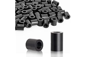 KINETOX 100 Pièces Rondelles d'espacement Rondes en ABS Entretoises Plastique Isolantes Rondelle Plastique M8 pour vis M8 14x15mm pour Circuit Imprimé | Isolation électrique