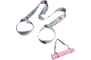 DDHHCP 1 Stück Yogamatte Tragegurt, Tragegurt Yogamatte, Verstellbar Yogamatten Tragegurt, Verstellbare Yogamatten-Carrying Strap für Alle Yogamatten Größen Elastisch Yoga Gurt für Dehnen und Fitness
