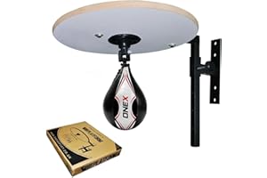 1X Speed Ball Platform Punching Set Wall Mounting Hanging Frame Punch Bag Adjustable Stand Heavy Duty MMA Fitness Speedball Boxing Training Exercise