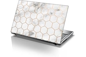15.6 INCH TAYLORHE SKINS TaylorHe 15.6 inch 15 inch Laptop Skin Vinyl Decal with Colorful Patterns and Leather Effect Laminate MADE IN BRITAIN Marble Rosegold