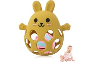 Sichy Giochi Neonato 0-3 Mesi, Sonaglio 3-6 e 6-9 Mesi, Montessori Giocattoli Sensoriali per Bambini 0-12 Mesi, Massaggia Gengive Neonati, Giochi Dentizione Neonato Silicone,Regali per Neonati