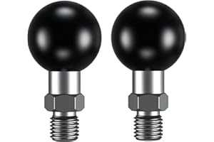 BRCOVAN 2St, 1 Zoll Kugel Adapter mit M10 x 1,25 Gewindepfosten Kompatibel mit RAM Mounts B Größe 1'' Kugel Doppelsockelarm