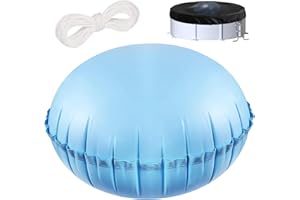 Byhsoep Cojín de aire para piscina, accesorio de invierno, 80 x 80 cm, cojín de aire para piscina de invierno XXL, cojín de piscina de invierno, redondo, 360 cm, protector de invierno engrosado 0,6 mm