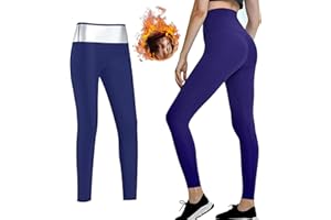 NITOER Pantalones para Adelgazar,Pantalones Deportivos Mujer, Pantalón de Sudoración Adelgazar, Leggings Push Up, Mallas Termicos de Neopreno, Faja Reductora Adelgazante para Deporte