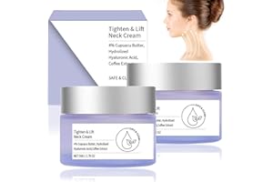 CINSERSR 2 Pieces Tighten and Lift Neck Cream, Neck and Cleavage Cream Go Pure Neck Firming Cream Pure Tighten & Lift Neck Firming and Lifting Neck Cream for Face Neck