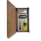 Clipper &Ccedil;akmak Seti, 4 Par&ccedil;a, G&uuml;m&uuml;ş, Ahşap Kutulu