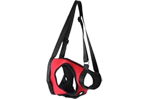 FILFEEL Nosidełko dla psa Przednie szelki wspierające psa Kamizelka do podnoszenia zwierząt Pet Walker Podnośnik do nosidełek Rehabilitacja dla starych i kontuzjowanych psów (tylna noga - L-czerwona)