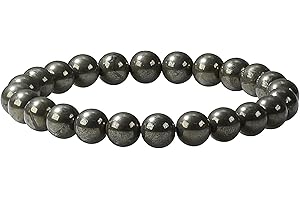 Ouubuuy Crystal Bracelet,8mm Natural Gemstone Bead Bracelet,Healing Crystal Bracelet for Women Men