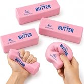 Talky &Ccedil;ilek Kokulu Butter Squishy Tereyağı Şeklinde Stres Oyuncağı, Yumuşak ve Yavaş&ccedil;a Eski Formuna D&ouml;nen Sıkma Oyuncağı, &Ccedil;oc