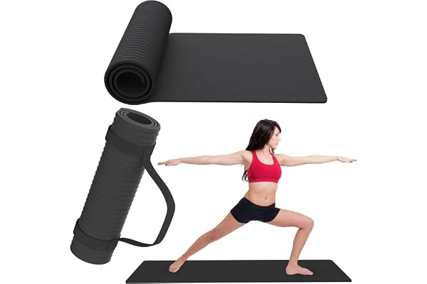 POPYS® Esterilla Yoga Antideslizante con Correa de Transporte | Esterilla Yoga y Pilates ligera | Perfecto para Actividad diaria