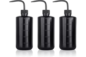 UPTATSUPPLY 3 PCS Tattoo Bottle Squeeze Wash Bottle Convenient Green Soap Supply Wash Tattoo Accessories (500ml Black)