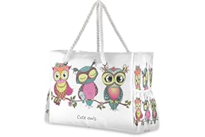 Mnsruu Strandtasche XXL, Schulter Strand Tote, Baumwolle Seil Griffe Reise Tote Tasche für Frauen