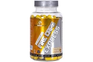 BODYWORLDGROUP BWG Premium Fat Burner Fire Caps Express, Definitionsphase, Top mit natürlichen Pflanzenextrakten u.a. Grüntee und Guarana und L-Carnitin, Elite Line, 120 Kapseln, 1er Pack (1 x 118g Dose)