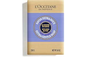 L'OCCITANE - Jabón corporal y facial extrasuave Leche de karité - 100 g - Pieles sensibles - Fabricado en Francia