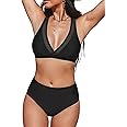 S9 TREND Wonen's Two Piece Cuba Swimsuit High Waisted Bikini Set