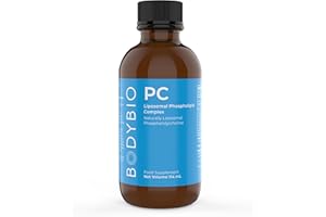 BodyBio PC - Phosphatidylcholine for Brain Health, Mental Clarity, Cognitive Function, Cellular Repair & Healthy Aging, Phospholipid Complex Supplement for Gentle Daily Detox