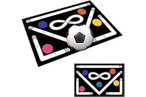 MEYUXG Tapis de Football pour Contrôle du Ballon, Tapis D'entraînement Antidérapant, Maîtrise de L'entraînement au Contrôle du Ballon, Cadeaux pour Les Amateurs de Football