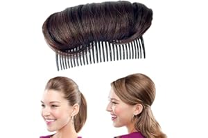 BAMBOOPACK Bump Up Comb Clip Bun Hair Bump It Up Volume Hair Base Hair Decoration Comb Half Ball Head Coil Beehive Fluffy Hair Styler Bump It Up Insert Do Beehive Hair Styler Volume Maker Bun Hair Pad