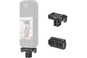 SMALLRIG Magnetisk snabbväxlingshållare för Insta360 X5/X4 Air/Ace Pro 2/Ace Pro/Ace, adapter med 1/4 tum – 20 gänghål, 2-ron
