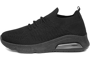 SHOE ZONE XL Womens Black Slip On Trainers