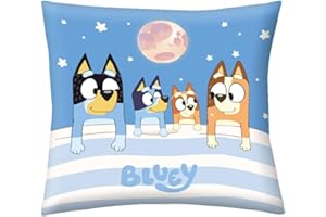 Halantex Bluey BY8527C - Cuscino decorativo double face, 40 x 40 cm, con licenza originale per cameretta dei bambini