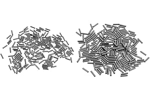 Unbekannt Single Fishing Crimps/Sleeves Copper Tube Fishing Connector Wire Trace Sea Pike Lure Rig Sleeve 400pcs