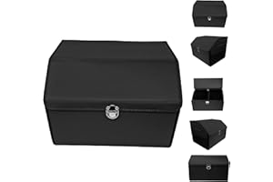 plastific Multi-Compartment Car Boot Organizer, Non-Slip Tidy Boot Bag - Essential Car Accessories, Heavy Duty Collapsible Foldable Shopping Tidy Storage Travel Box (Black - 33 x 50 x 36cm)