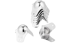 Yetaha 8PCs Corner Protector Metal Ball Shape Corner Bracket Cover Guard Protector for Furniture Craft Industrial Equipment Aluminum Box Flight Case Storage Case 7102A, 5MM Hole Dia