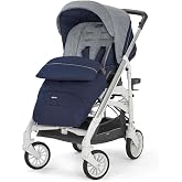 Inglesina Trilogy Tek El Tek Hamle ile Katlanıp A&ccedil;ılan &Ccedil;ift Y&ouml;n Bebek Arabası - Antigua Blue