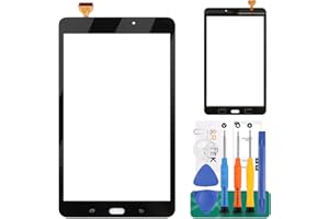 SRJTEK Écran tactile de rechange T380 pour Samsung Galaxy Tab A 8.0 2017 (WiFi) SM-T380 Écran tactile numériseur (PAS LCD) (Noir)