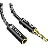 Syncwire Audio Extension Cable 1M - Nylon Braided Auxiliary Stereo Headphone Extension Cable, Hi-Fi Sound, 3.5mm Male to Fema