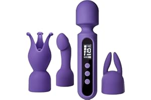 TAGNAFF Juguetes Eróticos Para Pareja Sexuales Vibrador, Juegos de Vibradores con 3 Accesorios de modo 10x4, Vibradorador Mujer Juguetes Eróticos + Masturbador Masculino + Plug Anal Juguetes Sexuales