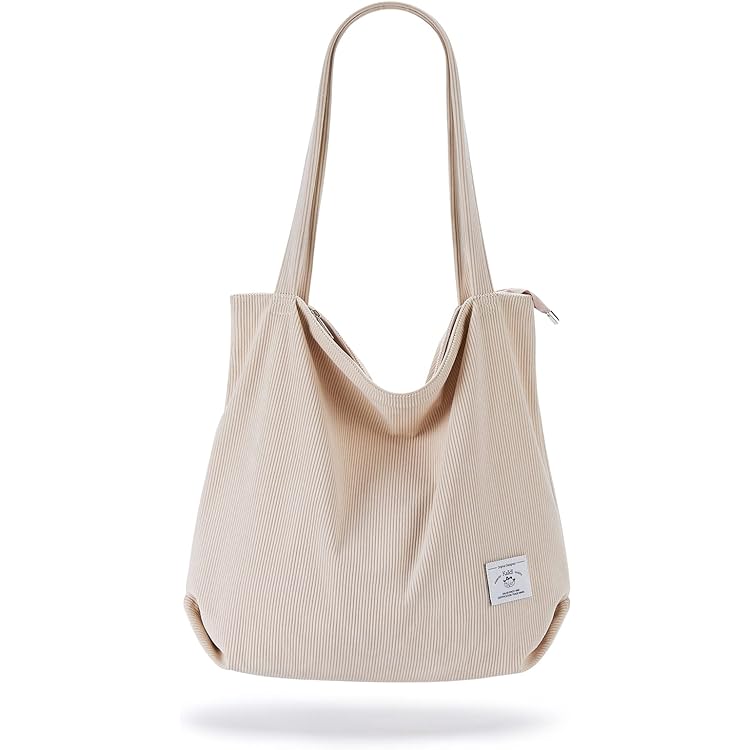 VANZACK Canvas Umhängetasche Damen - Große Tote Bag Für Reisen & Freizeit