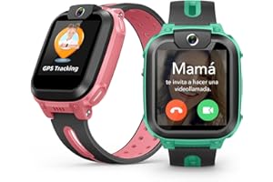 imoo Watch Phone, Smartwatch para niños 4G con videollamadas en HD, Smartwatch para niños con posicionamiento GPS en Tiempo Real, Resistencia al Agua IPX8 (Z1, Verde)