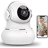 Little elf Überwachungskamera Innen, WLAN IP Kamera Indoor WiFi Camera für Haustier, Babyphone mit Kamera Bewegungserkennung