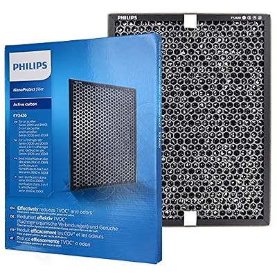 Philips FY2420/30 Filtre NanoProtect Charbon Actif (pour purificateur d'air AC2889, AC2887, AC2882, AC3829 / 10)