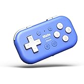 8Bitdo Micro Bluetooth Gamepad Pocket-sized Mini Controller for Switch, Android, and Raspberry Pi, Supports Keyboard Mode (Bl