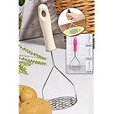 Orret Home Stainless Steel Potato Crusher with Metal Handle (Plastic Handle)