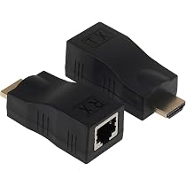 Kit Adattatore HDMI A RJ45 WLGQ – Estensione Segnale Fino A 30m Via Cavo Cat5e/Cat6, Supporta 1080p, Plug And Play, Trasmettitore E Ricevitore