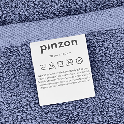 Pinzon Handtücher-Set, Pima-Baumwolle (2 Badetücher + 2 Handtücher) – Königsblau - 5