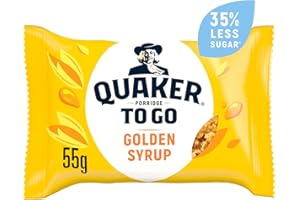 Quaker Porridge To Go Breakfast Bar Golden Syrup 12 x 55 g
