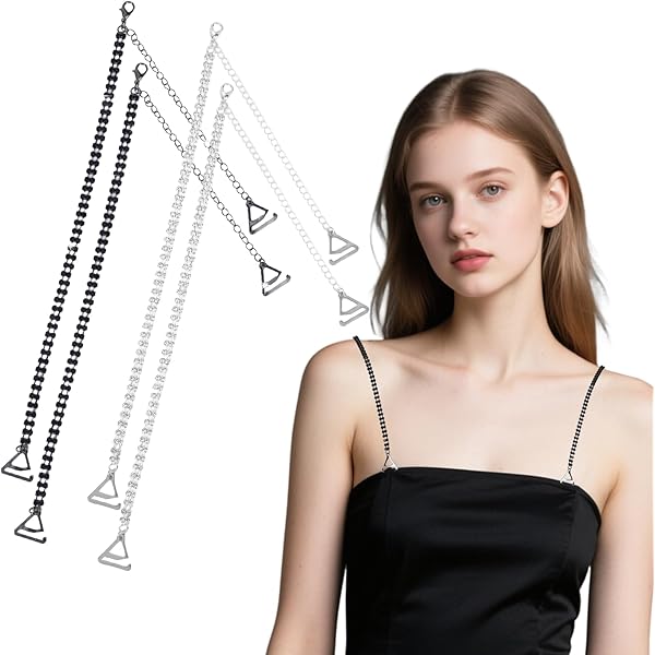 FREEBLOSS Strass BH-Träger - Verstellbare Schultergurte Für Brautkleid & Festliche Anlässe