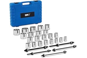 MSW MOTOR TECHNICS MSW Set De Manguitos para Cojinetes y Bujes Juego De Herramientas MSW-SPS-26 (27 Piezas, con maletín de Transporte, Fabricado en Cero)